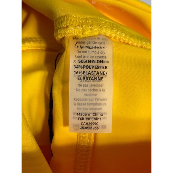 NWT Revolve lovewave Luka Yellow Cropped Pant Leggings-sz XXS - Picture 8 of 10